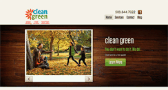 Desktop Screenshot of cleangreenspokane.com
