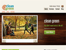 Tablet Screenshot of cleangreenspokane.com